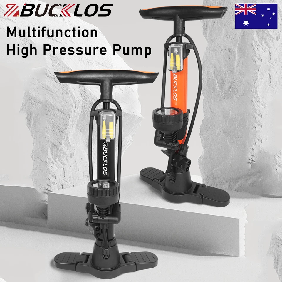 Cycling High Pressure Bike Foot Floor Pump Gauge & 160 PSI Presta/Schrader Valve - image 1 of 4