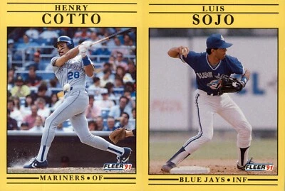 1991 Fleer Baseball (1-250) - YOU PICK THE CARD - Image 1 of 4