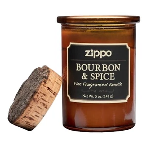 Zippo Spirit Candle Bourbon/Spice 5oz Soy Wax Blend 10% Fragrance Load 70008 - Picture 1 of 2
