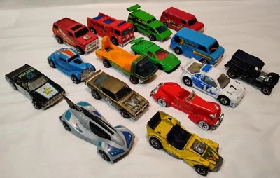 Lote De 15 Coches Mattel Vintage Hot Wheels Redline/Blackwalls Foto 1 de 4