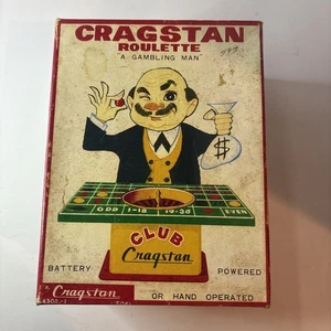 Caja de hombre de juego de ruleta Japón lata juguete a batería Cranston como está solo en caja - Imagen 1 de 14
