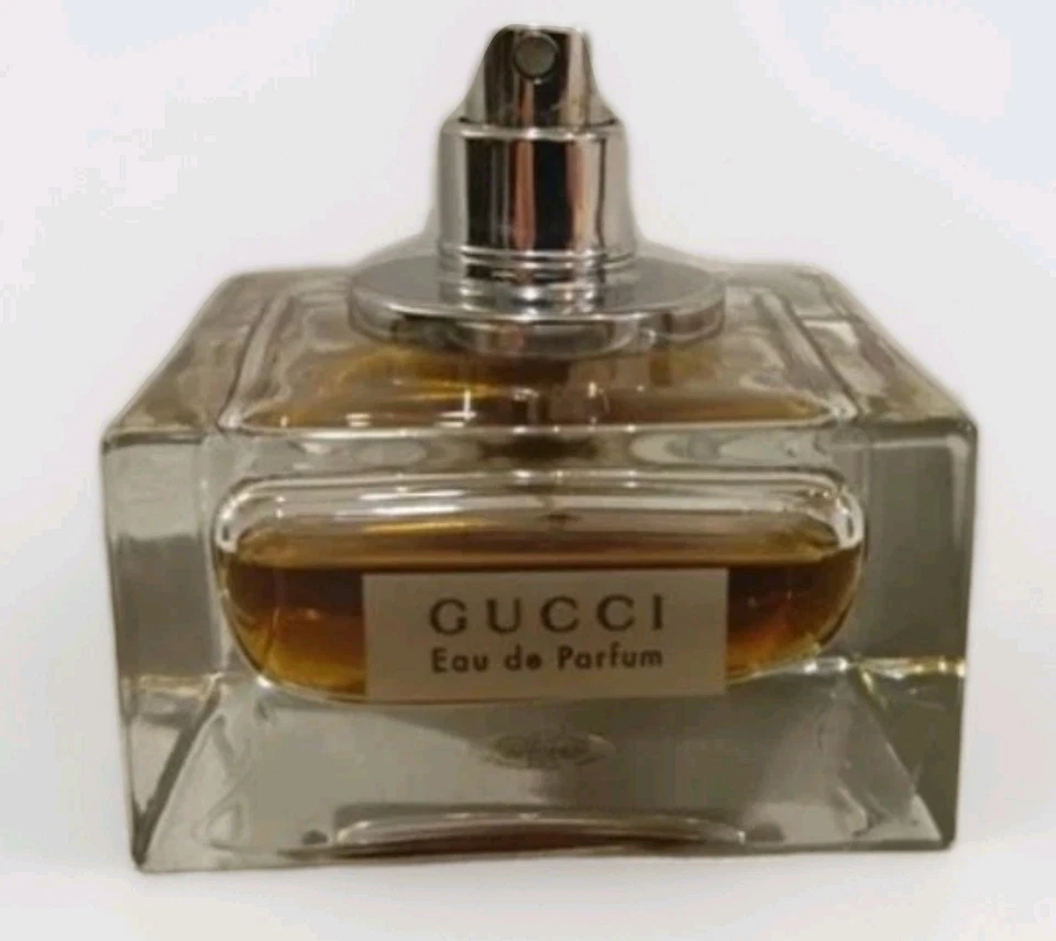 BOTELLA DE VIDRIO ORIGINAL VINTAGE GUCCI MARRÓN EAU DE PARFUM EDP  Foto 1 de 1