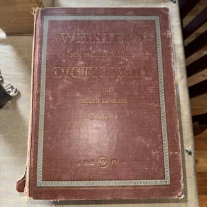 Websters New International Dictionary Gigantic with Illustrations, Maps & Pics - Picture 1 of 20