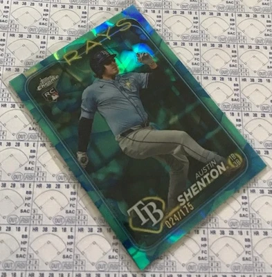 Austin Shenton 2024 Topps Chrome Update Aqua Lava Refractor #USC119 024/175 (RC) - Image 1 of 2