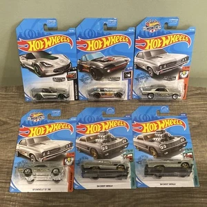 Lot of 6 Hot Wheels Zamac Chevy Corvette (2), 67 Chevelle & 64 Impala (2) New - Picture 1 of 13