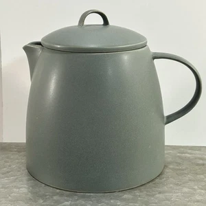 Crate & Barrel Linden Kathleen Wills Grey Modern Contemporary Lidded Teapot - Picture 1 of 6