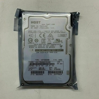 Hitachi 5PNGD 05PNGD HUC156060CSS200 600GB 15K 12Gbps SAS 2.5" Hard Drive HD - Image 1 of 4