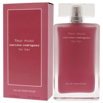 Fleur Musc Narciso Rodriguez For Her 100 ml 3,3 Oz. Eau de Toilette EDT Spray Neu - Bild 1 von 2