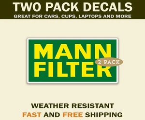 Mann Filter Sticker Decals great for cars, water bottles and more - Picture 1 of 4