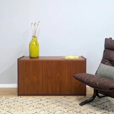 Unique Midcentury Bespoke 1970s Danish Teak Cabinet - Image 1 of 4