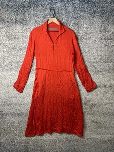 Raquel Allegra Women’s Red Long Sleeve Pockets Dress Size 0 - Picture 1 of 7