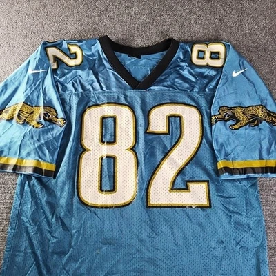 Винтажная футболка Jacksonville Jaguars No82 Jimmy Smith NFL Nike размер большой - Изображение 1 из 4