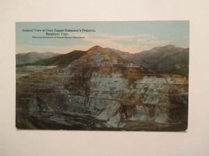 Cartolina Bingham Utah vista proprietà Utah Copper Company UT - Foto 1 di 2