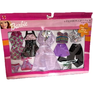Barbie 6 Fashion Gift Pack Mattel From Fun Wear to Formal Wear 1999 VTG NEW READ - Picture 1 of 8