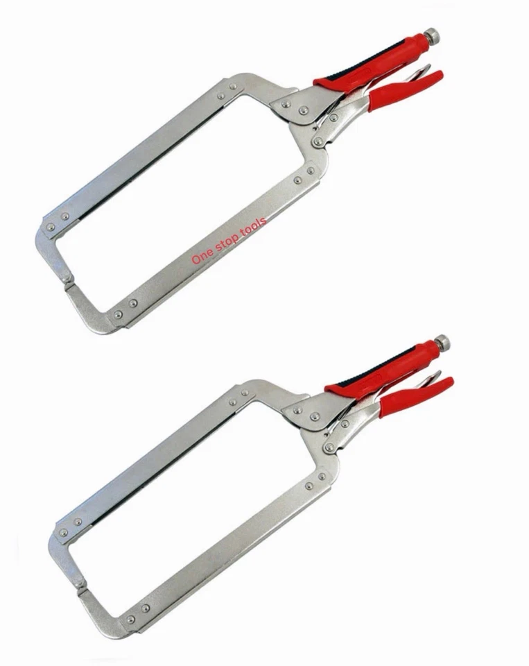 18" 460mm Welding Locking C-clamp Mega Grip Nickel Plated Quality Tool CT1464