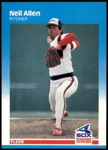 Neil Allen Chicago White Sox 1987 Fleer #484 Pitcher Baseball Card - Picture 1 of 2
