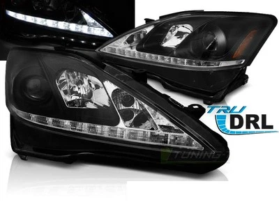 Forlygter LED DRL inde i LTI lysrør für Lexus IS 06-13 Sort LPLE04ET XINO DE - Bild 1 von 4