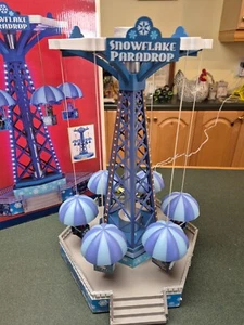 LEMAX SNOWFLAKE PARADROP WINTER CARNIVAL RIDE Works fine VGC - Picture 1 of 4