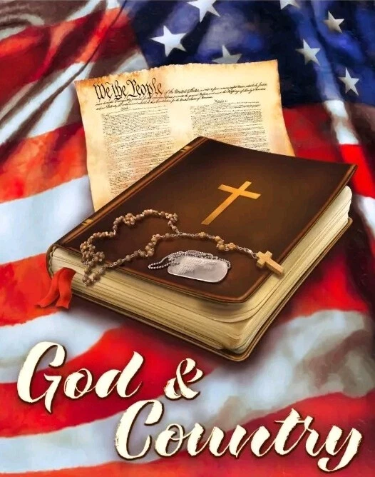 David Textiles - Patriotic - God And Country Quilting Panel 🇺🇸🇺🇸 - Image 1 of 1