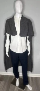 Brunello Cucillini Blanket - 100% Cashmere - Gray Wrap Scarf Shawl - Picture 1 of 8