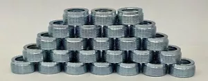 Reducing Bushing Reducer 1-1/4" x 1" Zinc Plated Steel Threaded 25 Pk - Picture 1 of 6