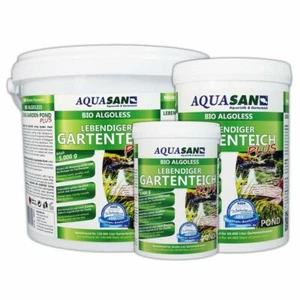 (19,99€kg) AQUASAN BIO Lebendiger Gartenteich, Fadenalgenvernichter nicht nötig - Bild 1 von 8