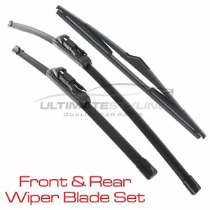 Front Wiper Blades & Rear Wiper Blade Vauxhall Corsa E Mk4 Hatchback 2014-4/2020 - Picture 1 of 5