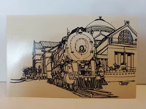 Historische Züge Postkarte Museum für Wissenschaft und Industrie Chicago  - Bild 1 von 2