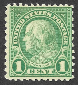 MH Scott #578* Franklin Penny Postage Stamp, Perf 11x10, cv $75 - Picture 1 of 3