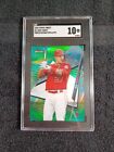 2020 MIKE TROUT 61/99 SGC 10 Gem Mint Topps Finest Green Refractor #1 Angels 