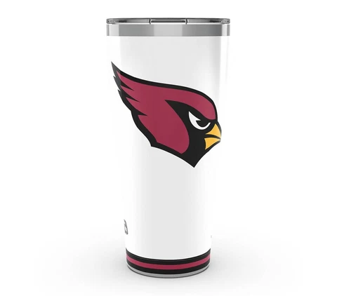 ARIZONA CARDINALS, 30oz STAINLESS STEEL TUMBLER FROM TERVIS  W/ LID INCLUDED Cover