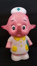 Satoko Chan Elephant advertising promotional premium Coin Bank Japanese Pharmacy
