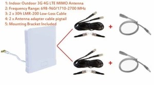 3G 4G LTE Indoor Outdoor MIMO Antenna for Sonim H500 Mobile Hotspot - Picture 1 of 5