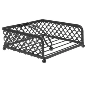 Napkin Storage Rack Organizer Stand Low-profile Holder Metal for Table - Picture 1 of 12