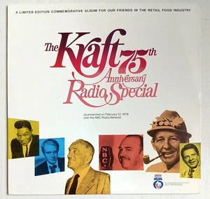 Kraft 75th Anniversary Radio Special VInyl LP Record Album Nat King Cole, Bing - Picture 1 of 7