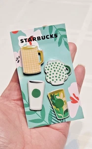 Starbucks Getränkebecher Pin 4er Set - Bild 1 von 6