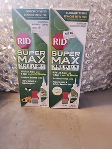 LOT 2x RID Super Max Sensitive Skin Lice Elimination Removal Kit Exp 5/25 6/26 - Picture 1 of 6