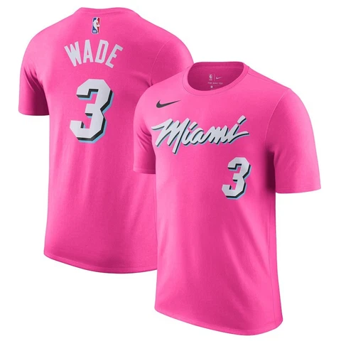 Dwyane Wade Miami Heat Nike Earned Edition Player T-Shirt Men's Dri-FIT NBA New Cover