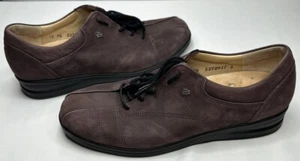 Finn Comfort Oxford Schuhe burgunderfarbenes Leder Schnürschuhe Damen Gr. 10 US - Bild 1 von 10