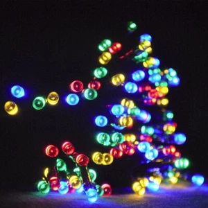 Impermeable GUIRNALDA LUCES 100/200/300/400 / 500 LED Outdoor árbol de Navidad - Picture 1 of 15