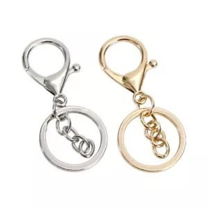 10pcs Swivel Trigger Clips Snap Hooks Metal Key Ring Lobster Clasps Bag Keychain - Picture 1 of 22