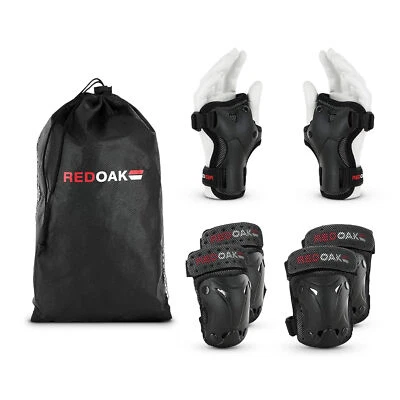 Protektoren Set 7tlg. Knie- Ellbogen- Handgelenkschoner Tasche Kinder Erwachsene - Bild 1 von 4