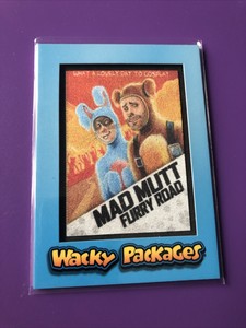 WACKY PACKAGES GO TO THE MOVIES Topps 2018 PATCH CARD #MP3 MAD MUTT (#/99)