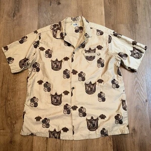 Mens Andrade Shirt Hawaiian Loop Collar Rockabilly Hawaii USA Vintage 50s 60s XL - Picture 1 of 15