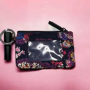 Vera Bradley Midnight Wildflowers Coin Purse with ID Window Slot - Picture 1 of 5