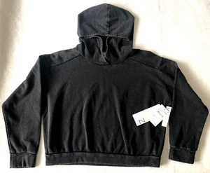 Z by Zella Kids Hooded Banded Waist Pullover Sweatshirt Top Black Size M (8/10) - Picture 1 of 3