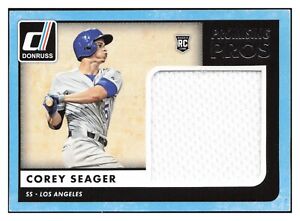 2016 Panini Donruss Promising Pros Materials Corey Seager PPM-CS RC Rookie Relic