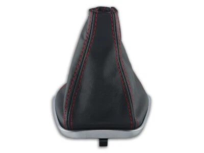 PARA ALFA ROMEO GIULIETTA CAMBIO DE MARCHAS BOTA POLAINA CUERO COSTURAS ROJO Foto 1 de 4