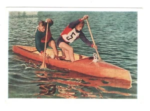 Canoe Sport postcard 1957 Soviet Russia - Picture 1 of 2