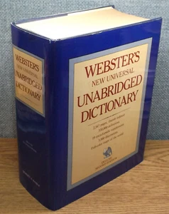 WEBSTER'S NEW UNIVERSAL UNABRIDGED DICTIONARY Deluxe Second 2nd Edition MAPS ++ - Picture 1 of 12